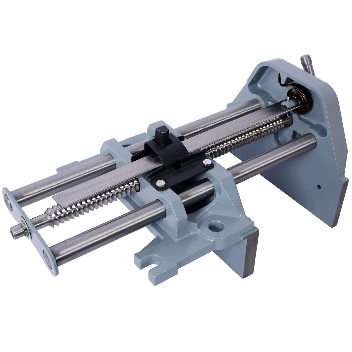 Rapid Action Woodworking Vise Quick Release Lever para sa Mga Pagsasaayos na 9 Inch Jaw Lapad na Ginawa gamit ang Heavy-Duty Cast Iron--Gray