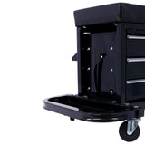 350 Pound Capacity Garage Glider Rolling Tool Chest Seat