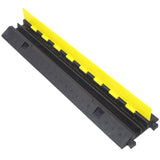 3 Packs Cable Protector Ramp 2 Channels Speed Bump Hump Rubber Modular Rated 11000 LBS Load Capacity