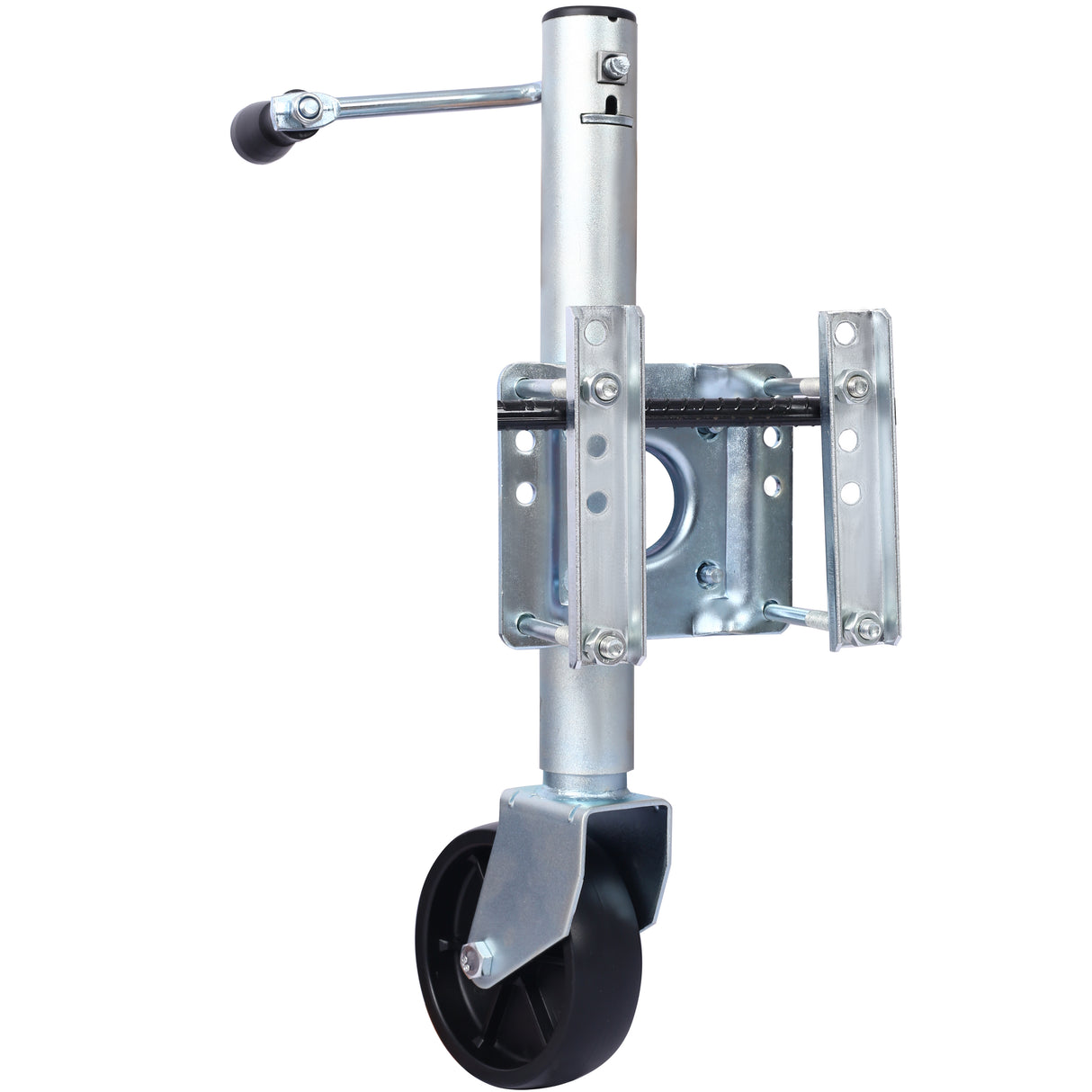 Trailer Jack Boat 32.8 in Bolt-on Tongue Weight Capacity 1000 lb with PP Wheels and Handle for Lifting RV Horse Utility Yacht Trailer