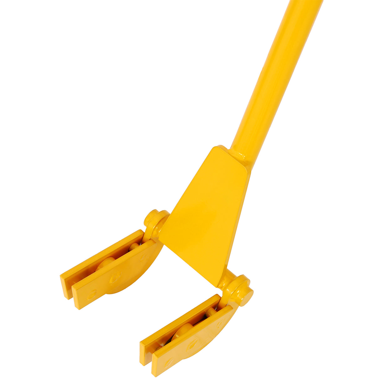 Pallet Buster Tool with 43in Long Handle Deck Wrecker Pry Bar Board Removal--Yellow