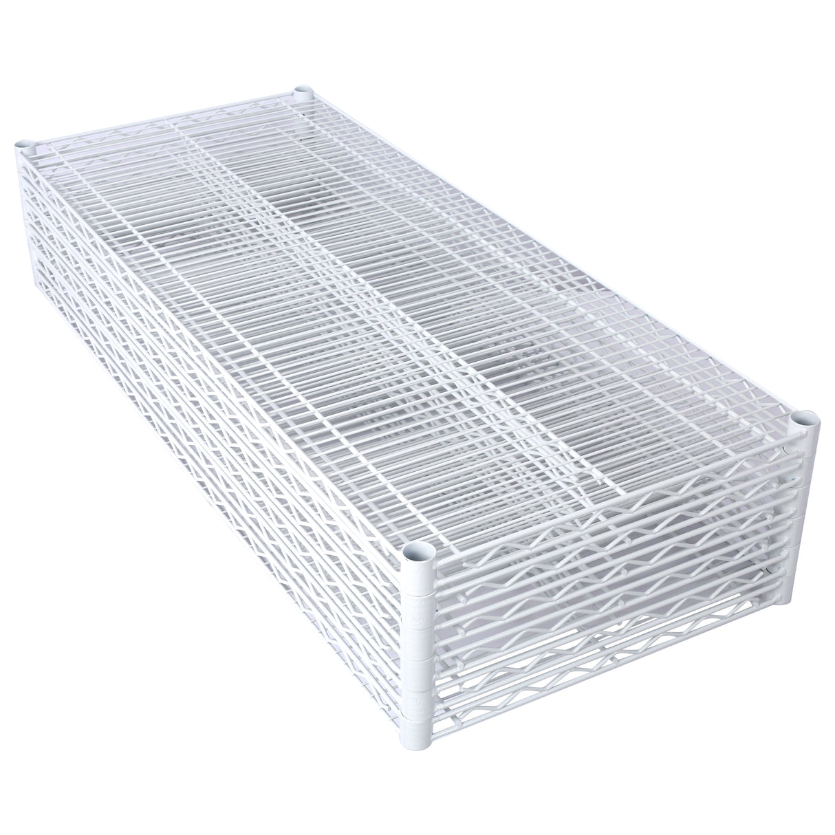 6 Tier 6000lbs Capacity NSF Metal Shelf Wire Shelving Unit Heavy Duty Adjustable Storage Rack with Wheels & Shelf Liners for Commercial Grade Utility Steel White 82"H x 48"L x 18"D