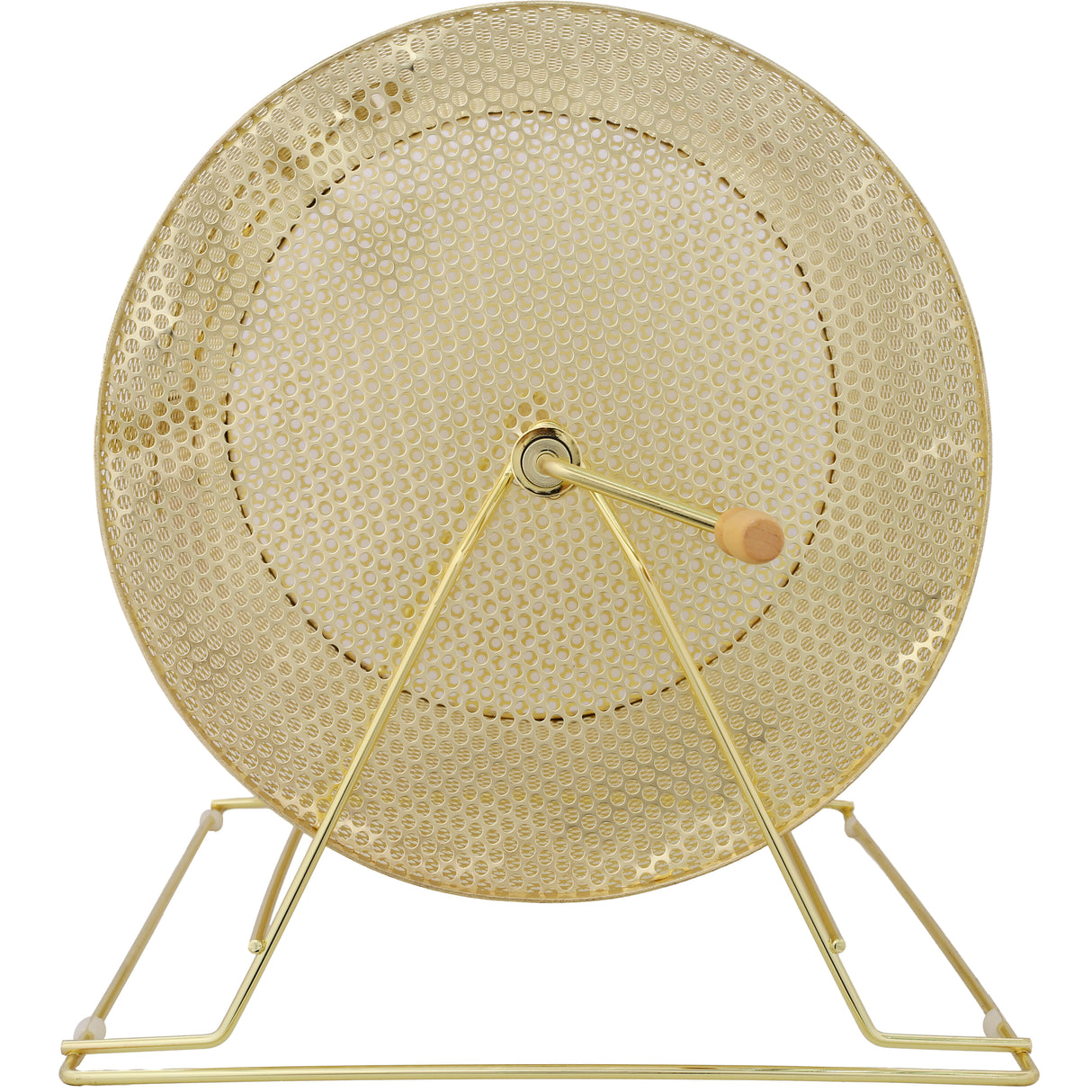 Raffle Drum Holds 10000 Tickets or 300 Ping Pong Balls Metal Lottery Spinning Drawing with Wooden Turning Handle 14.8 x Ø21.26 inch Brass Plated Raffle Spinning Cage for Bingo Ballot