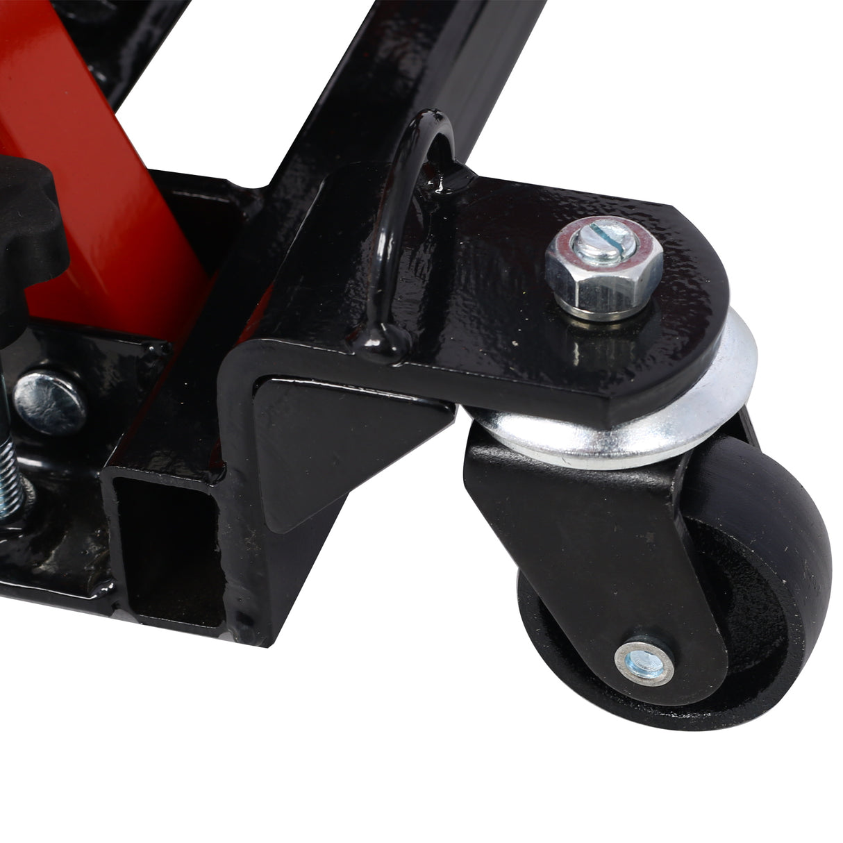 Gato elevador hidráulico para motocicleta, mesa portátil de tijera ATV de 1500 libras de capacidad con 4 ruedas, soporte de elevación accionado con el pie para ATV UTV Powersports