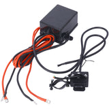 Cabrestante eléctrico ATV/UTV 12 V 3500LBS con cable de acero y guía de rodillos de control remoto inalámbrico