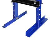 Steel H-Frame Hydraulic Garage Shop Floor Press with Stamping Plates and Pressure Gauge 6 Ton Capacity-Blue