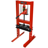 Hydraulic 6 Ton H-Frame Garage Floor Adjustable Shop Press with Plates 6T Red