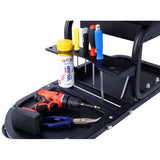 Ultimate Rolling Detailing & Utility Cart For Cars Trucks SUVs RVs Home Garden Garage & More 15' 1/2" x 8' 3/4" x 18' 1/2" Black