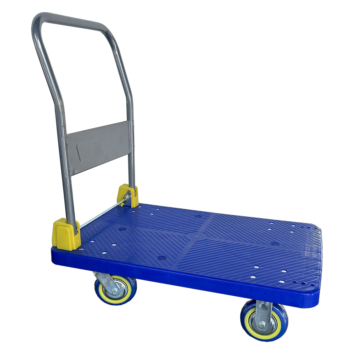 Carro de mano con plataforma plegable, 1320 lbs. Capacidad--Azul