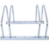 2 Bike Floor Bike Stand Parking Rack Garage Storage Indoor/Outdoor 22-28" Wheel Max Lapad ng Gulong 2.15" Galvanization