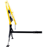 Receiver Hitch Mounted Hydraulic Swivel Pickup Truck Crane 1000 lbs Capacity Na May 3 Boom Capacities na 500 lbs 750 lbs at 1000 lbs--Dilaw