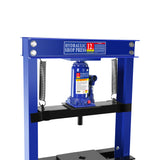 Hydraulic 12 Ton H-Frame Garage Floor Adjustable Shop Press na may Plate Blue