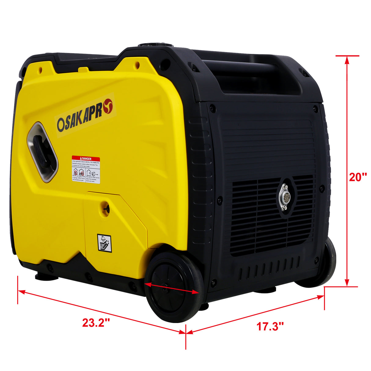 Super Quiet Inverter Generator 4500w Portable Electric Start Foldable Handle na may Wheel 212cc 4 Stroke CARB EPA Compliant