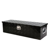 39 Inch Aluminum Long Tool Box Gas Strut Bed with Side Handle Lock and 2 Keys Storage for Truck Trailer Pickup (38.8"×12.8"×10.4")