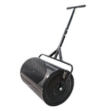 Compost Peat Moss Spreader with Upgrade T Shaped Handle for Planting Seeding Durable Lightweight Metal Mesh for Lawn Garden Care Manure Black