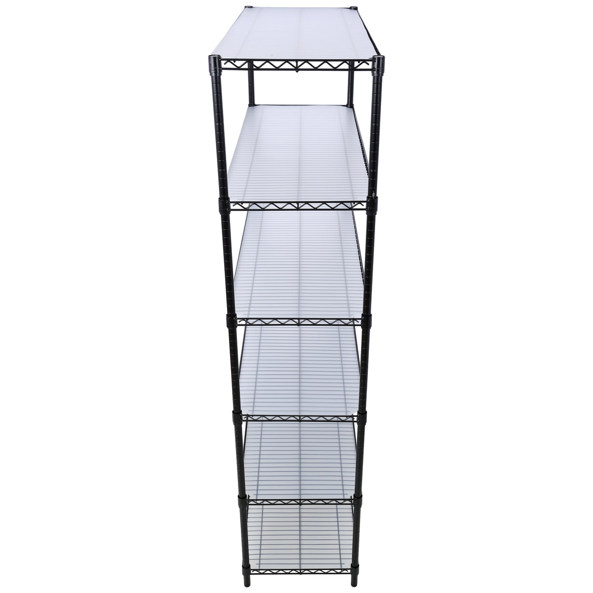 6 Tier 6000lbs Capacity NSF Metal Shelf Wire Shelving Unit Heavy Duty Adjustable Storage Rack na may Mga Gulong at Shelf Liner para sa Commercial Grade Utility Steel Storage Rack Black 84"H x 48"L x 20"D