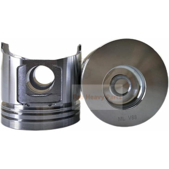 1 Piece Piston With Pin And Clips 129005-22080 Fits For Komatsu 3D88E 4D88E 4D88-6 Fits Yanmar 3TNV88 4TNV88