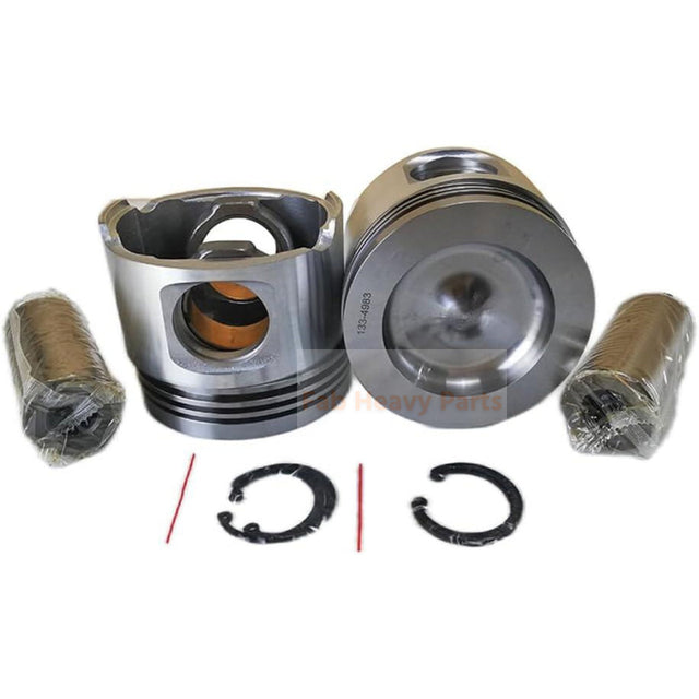 1 Piece Piston With Pin And Clips 238-2726 133-4983 Fits For Caterpillar 3126 Engine Parts