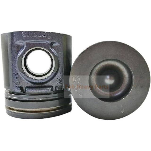 1 Piece Piston With Pin And Clips U5LF0021 Fits For Perkins 1004.4T(AB AH) 1006.6T(YB YC) Engine