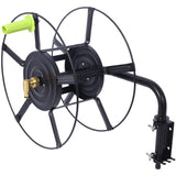 Swivel Hose Reel Wall Mount 180 Degree Pivot Hanger Great for Storage Holder for Garden Heavy Duty Steel