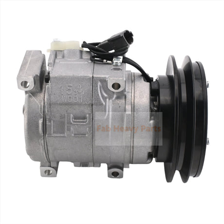 Compresor de aire acondicionado 10S15C 418-S62-3160 apto para cargadora de ruedas Komatsu WA100-5 WA150-5 WA200-5 WA250-5 WA270-5 WA320-5