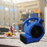 12 Inch Simple Deluxe Air Mover 305 CFM Mini Floor Blower Fan para sa Water Damage Blue