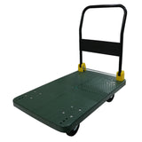 Opvouwbare platform-duwsteekwagenwagen 880 lbs. Gewichtscapaciteit - Groen