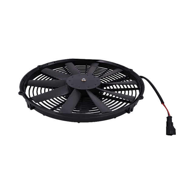 Spal 30101509 VA08-AP51/C-23A Ventilateur d'extraction électrique à profil moyen 12 V 35,6 cm pour pelle, bulldozer, chargeur, grue à rouleaux, camion, remorque