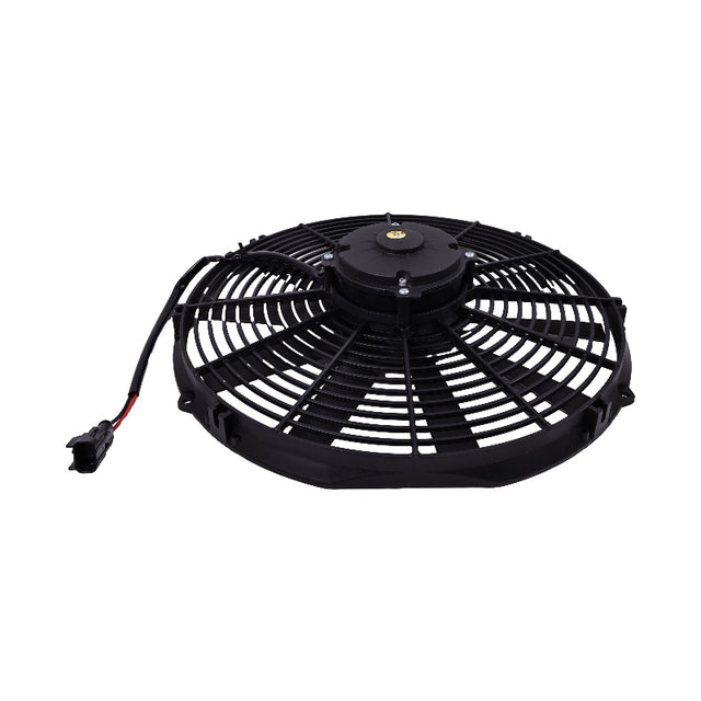 Spal 30101509 VA08-AP51/C-23A Ventilateur d'extraction électrique à profil moyen 12 V 35,6 cm pour pelle, bulldozer, chargeur, grue à rouleaux, camion, remorque