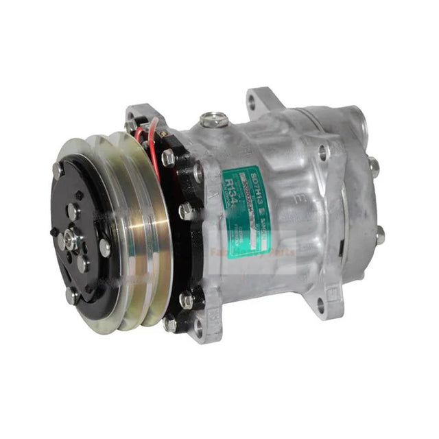 12V 1PK 125mm SD7H13 A/C kompressor VOE14525502 Passer til Volvo gravemaskin ECR58 ECR88