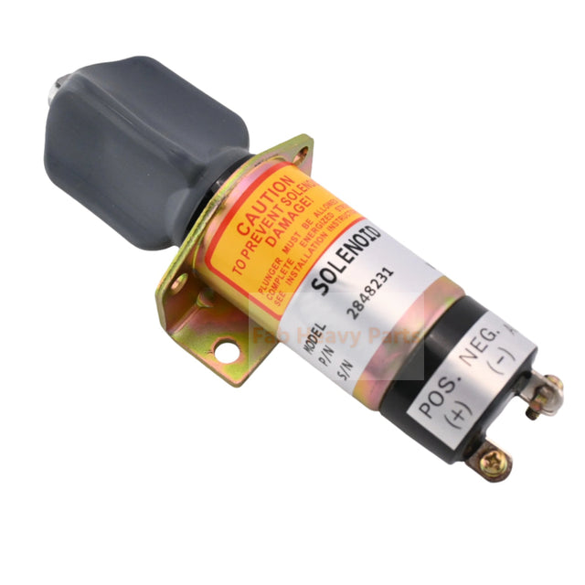 12V 3 Terminals Shutdown Stop Solenoid 2848231 for Perkins Engine 4.108 4.165 T6.3544 6.3544