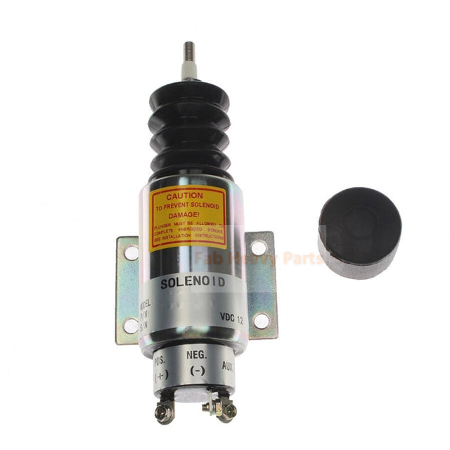 12V Fuel Shut Down Solenoid 7750000049 Fits for Cummins 6CT8.3 Kohler M20S Engine Grove AMZ40 AMZ40B AMZ40BXT AMZ50 AMZ68XT