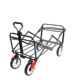 Folding Wagon Garden Shopping Beach Cart Blue Color