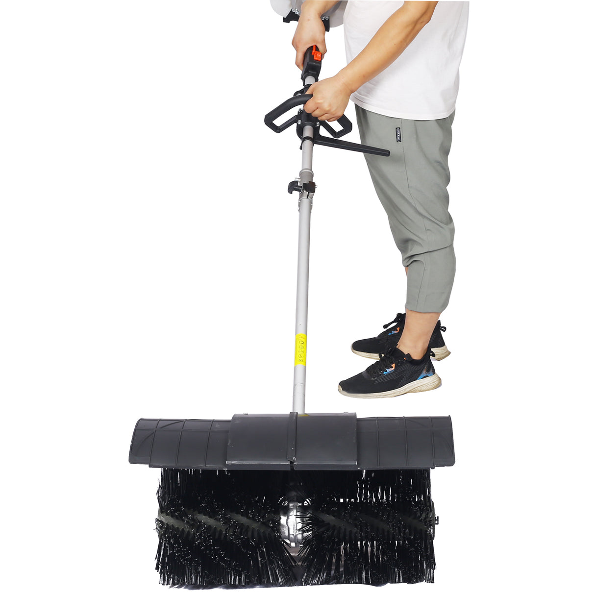 Snow Sweeper Gasoline Powered Broom Sweeper 52CC 2 Stroke Brush 21x10" EPA