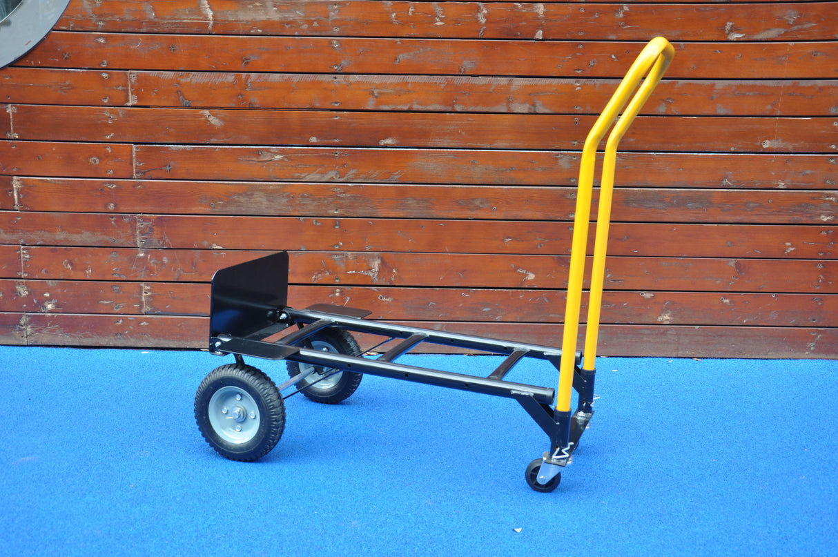 Hand Truck Dual Purpose 2 Wheel Dolly Cart at 4 Wheel Push Cart na may Swivel Wheels 330 Lbs Capacity Heavy Duty Platform Cart para sa Paglipat ng Warehouse Garden Grocery