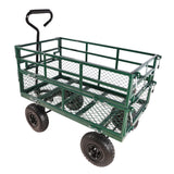 Wagon Cart Garden Trucks Transport Firewood Green