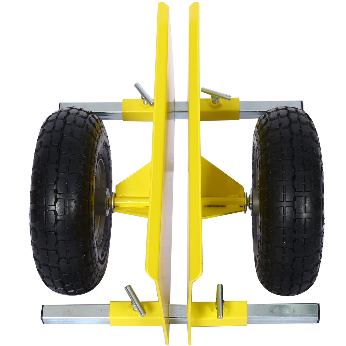 600lb Panel Dolly 10in. Pneumatic Wheels Yellow