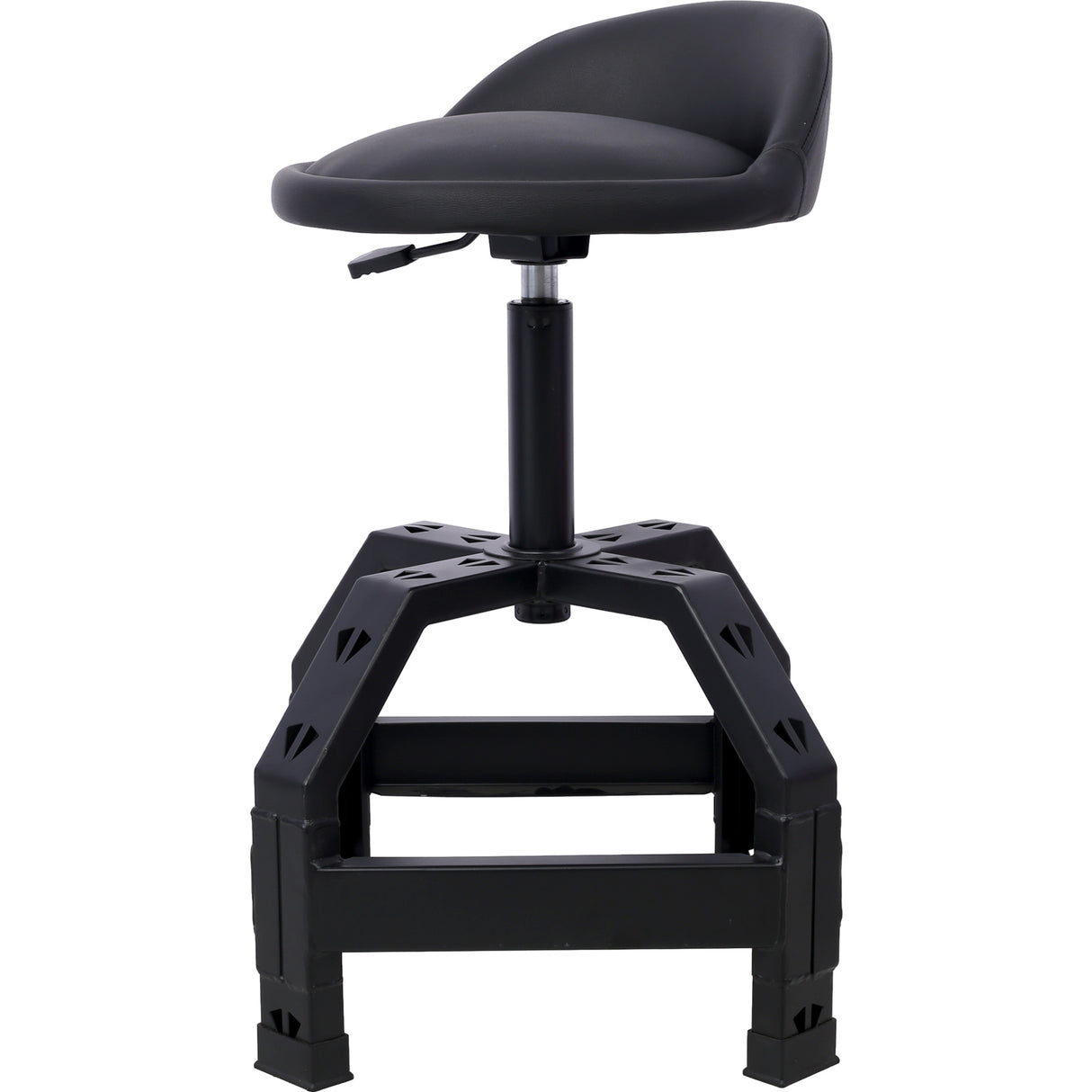 Taburete giratorio neumático de 360 ​​grados, asiento enredadera rodante mecánico, resistente, negro