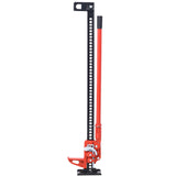 High Lift Farm Jack 48" Utility 7000 lbs Kapasitet Ratcheting Off Road Heavy-Duty for traktor lastebil SUV Støtfanger Rød