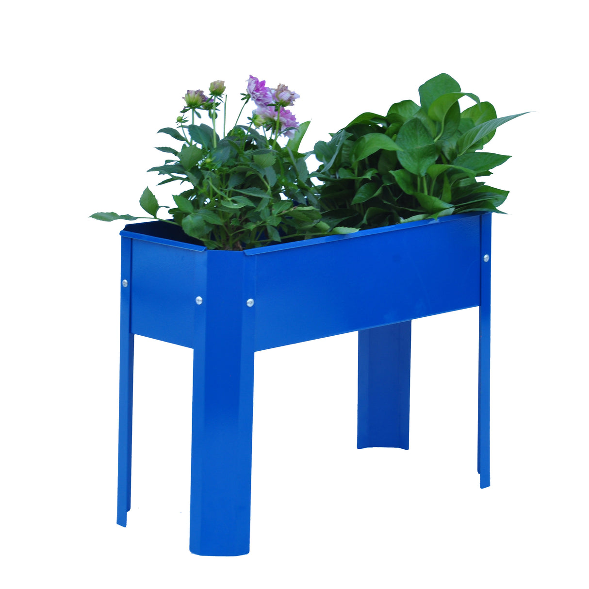 Elevated Garden Bed Metal Outdoor Flowerpot Box Angkop para sa Backyard at Terrace na Malaki para sa Gulay at Bulaklak