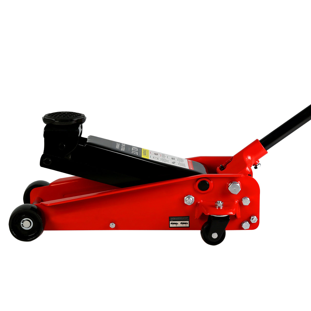 Hydraulic Trolley Low Profile at Steel Racing Floor Jack na may Piston Quick Lift Pump 3Ton (6,000 lb) Capacity Lifting range 5.1"-20"