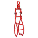 4 Claw Timber Log Lifting Logging Tongs Grabber 28" Red