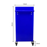 4 Drawers Multifunctional Tool Cart with Wheels Blue