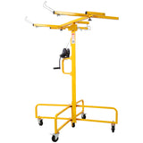 Drywall Lift Panel 16' Panel Hoist Jack Lifter Rolling Caster Wheel Sheetrock Construction Tools 150-lb. Capacity 4ft. x 16ft. Max. Sheet Size--Yellow