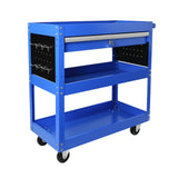 1-Drawer Utility Cart Rolling Tool Premium Heavy Duty Industrial Storage Organizer Mechanic Service with Wheels and Locking System