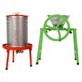 Hydraulic Fruit Wine Press with Fruit and Apple Crusher Electricity-Free/Water-powered Cider Wine Bladder Press