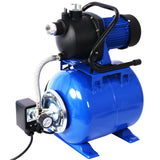 1.6HP Shallow Well Pump with Pressure Tank Garden Water Irrigation Automatic Booster Pump for Home Garden Lawn Farm