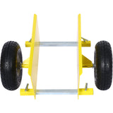 600lb Panel Dolly 10in. Pneumatic Wheels Yellow