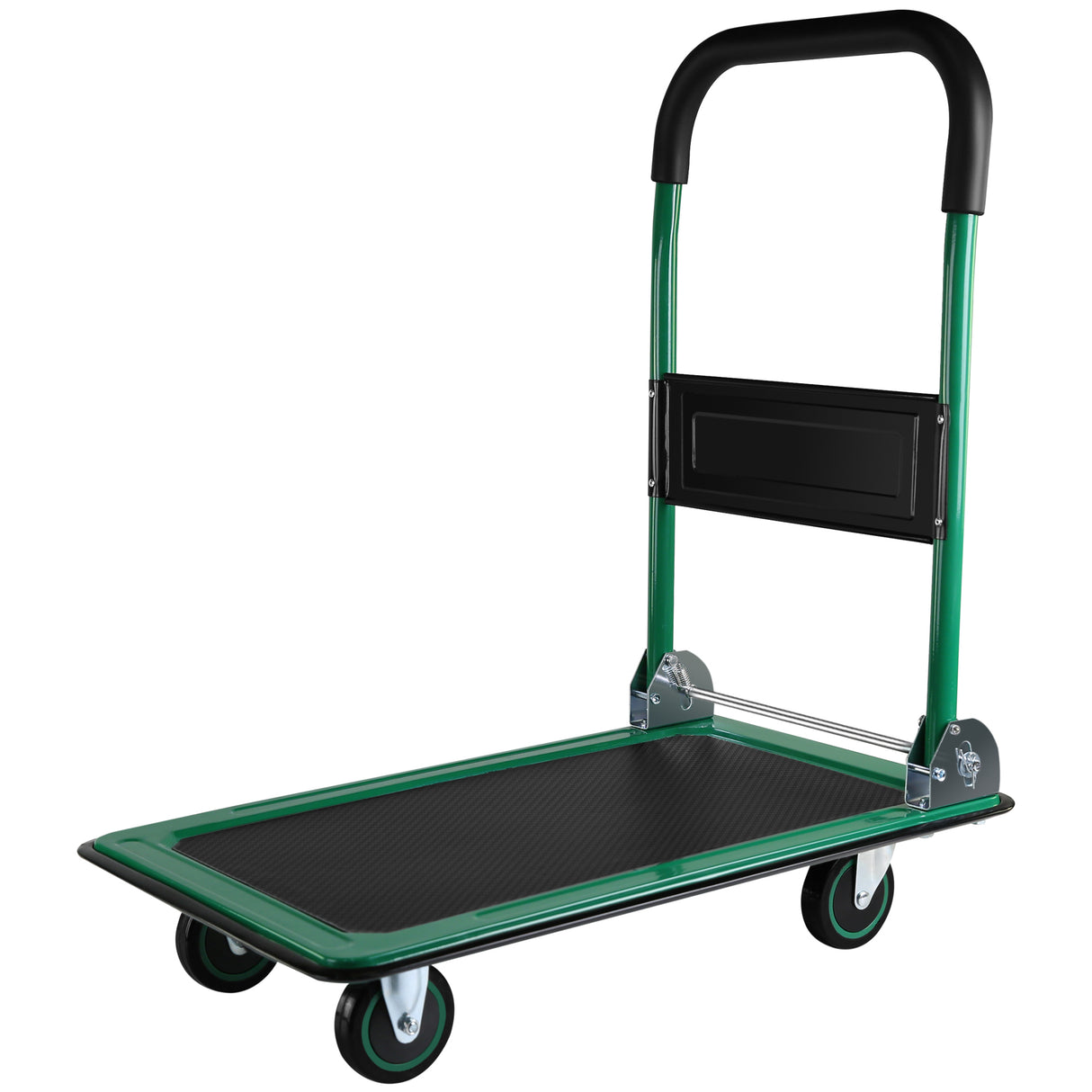 Push Cart Dolly Moving Platform Hand Truck Foldable para sa Easy Storage at 360 Degree Swivel Wheels na may 330lb Weight Capacity