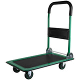 Push Cart Dolly Moving Platform Hand Truck Foldable for Easy Storage and 360 Degree Swivel Wheels with 330lb Weight Capacity